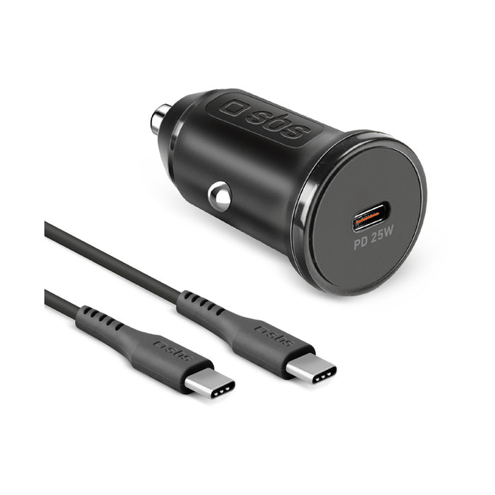 CHARGER 12V SBS 25W PD USB-C+cable 34709