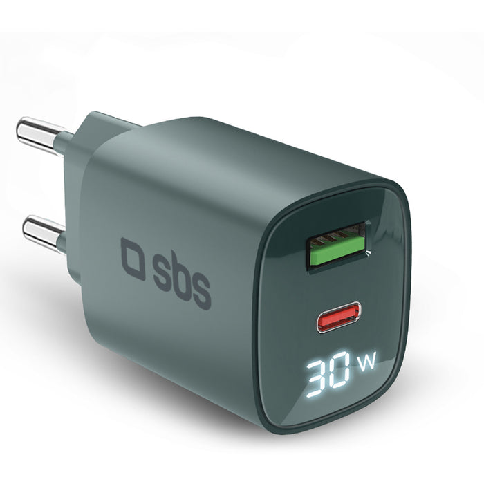 CHARGER 220V SBS 30W PD USB-C+A Bl 81505 GSM, Tablet