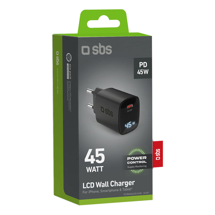 CHARGER 220V SBS 45W PD USB-C 81451 GSM, Tablet, Notebook