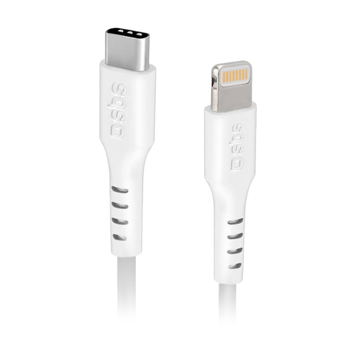 SBS TECABLELIGTC1W USB-C - Lightning Cable MFi Certified, 1m - White