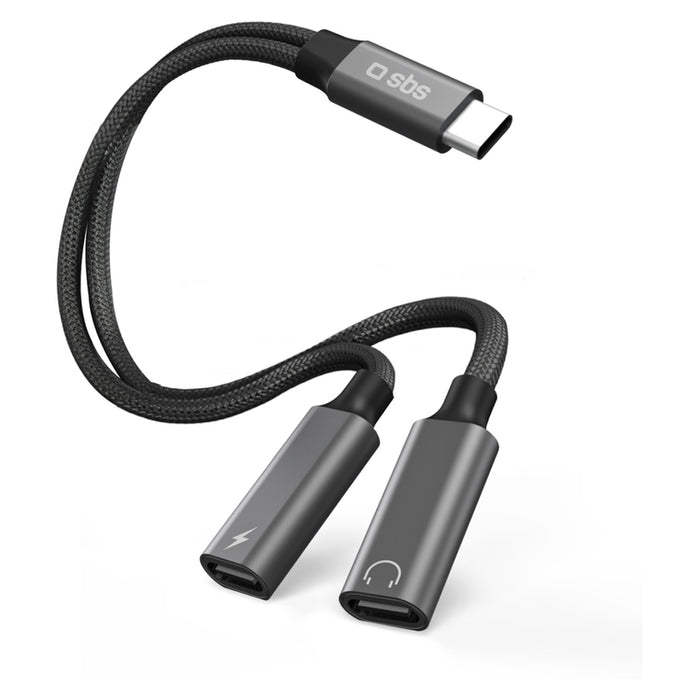 CABLE SBS Audio & Charge 2x USB-C 25254