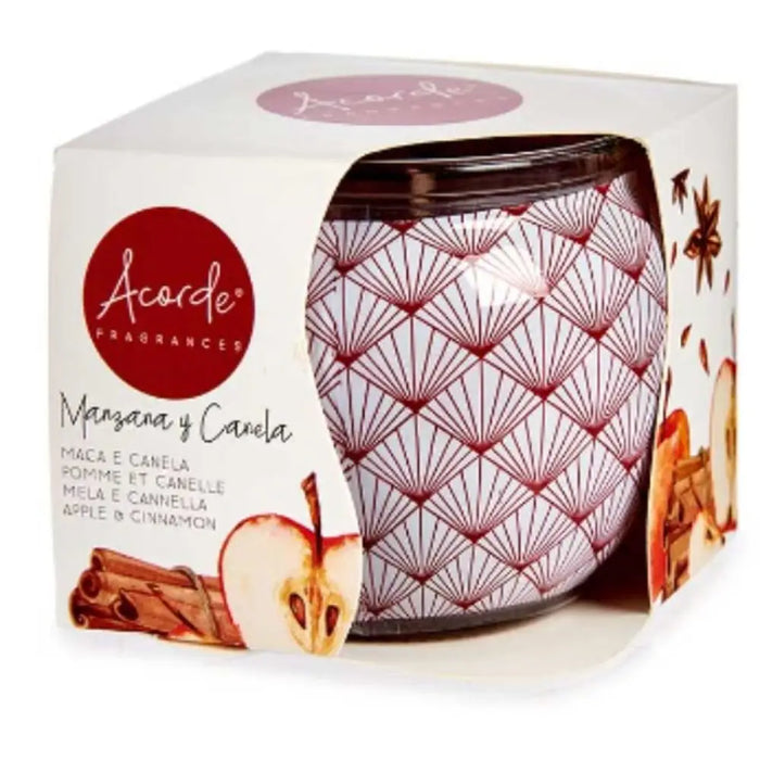 Scented Candle Acorde Apple Cinnamon (12 Units) - Почистване Прахосмукачки И Гладене<<<Дом Градина<<<BigBuy&&&Ароматни