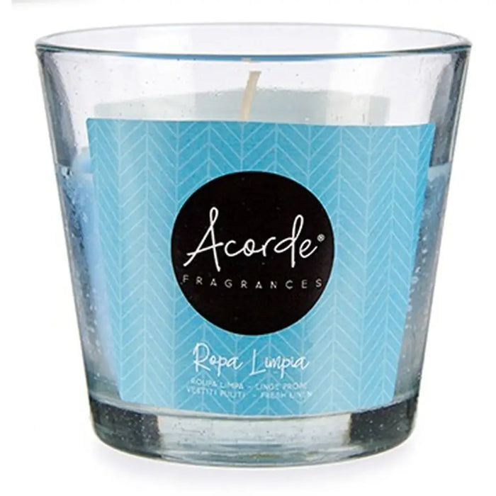 Scented Candle Acorde Clean Clothes 120 g (12 Units) - Почистване Прахосмукачки И Гладене<<<Дом