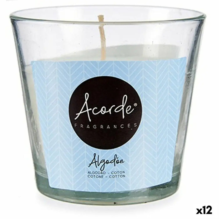 Scented Candle Acorde Cotton 120 g (12 Units) - Почистване Прахосмукачки И Гладене<<<Дом Градина<<<BigBuy&&&Ароматни
