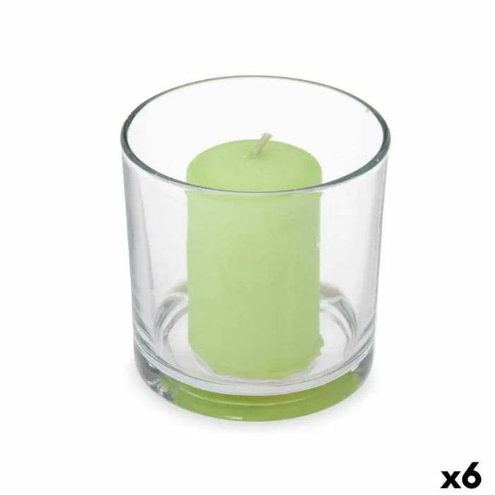 Scented Candle Acorde Jasmine Glass (6 Units) - Почистване Прахосмукачки И Гладене<<<Дом Градина<<<BigBuy&&&Ароматни