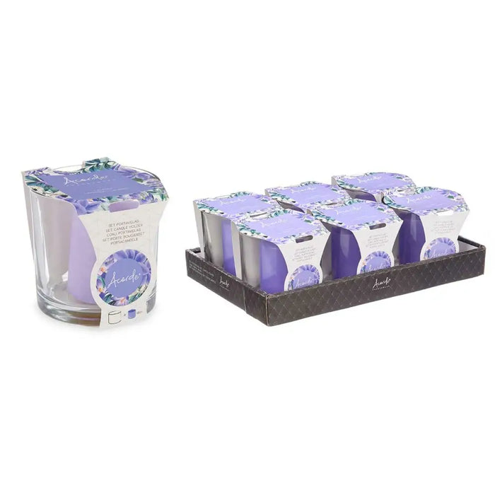 Scented Candle Acorde Lavendar Glass (6 Units) - Почистване Прахосмукачки И Гладене<<<Дом Градина<<<BigBuy&&&Ароматни