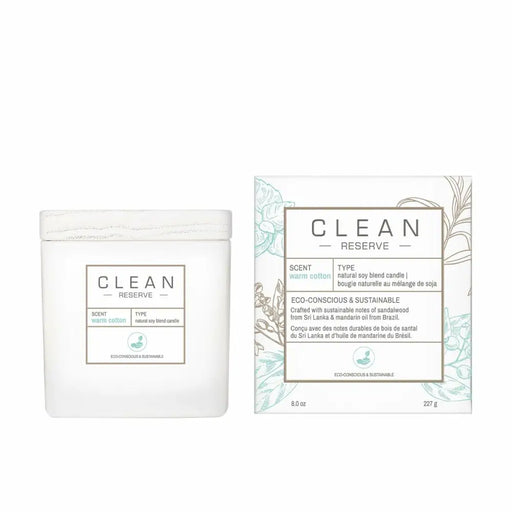 Scented Candle Clean Warm Cotton 227 g - Почистване Прахосмукачки И Гладене<<<Дом Градина<<<BigBuy&&&Ароматни