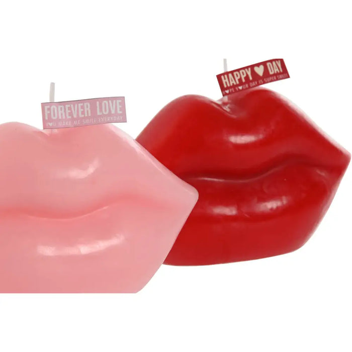 Scented Candle Home ESPRIT Lips (2 Units) - Почистване Прахосмукачки И Гладене<<<Дом Градина<<<BigBuy&&&Ароматни