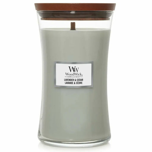 Scented Candle Woodwick Core Large Lavender & Cedar 609 g - Почистване Прахосмукачки И Гладене<<<Дом