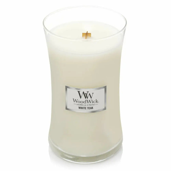 Scented Candle Woodwick Core Large White Teak 609 g - Почистване Прахосмукачки И Гладене<<<Дом