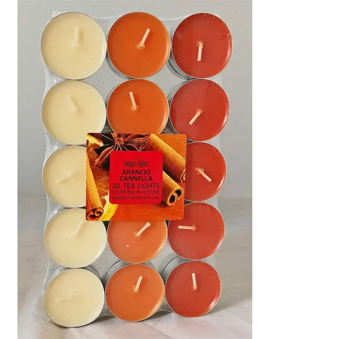 Scented candles Magic Lights Orange Cinnamon (30 Units) - Почистване Прахосмукачки И Гладене<<<Дом