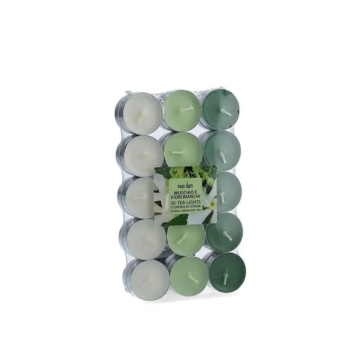 Scented candles Magic Lights White flowers (30 Units) - Почистване Прахосмукачки И Гладене<<<Дом