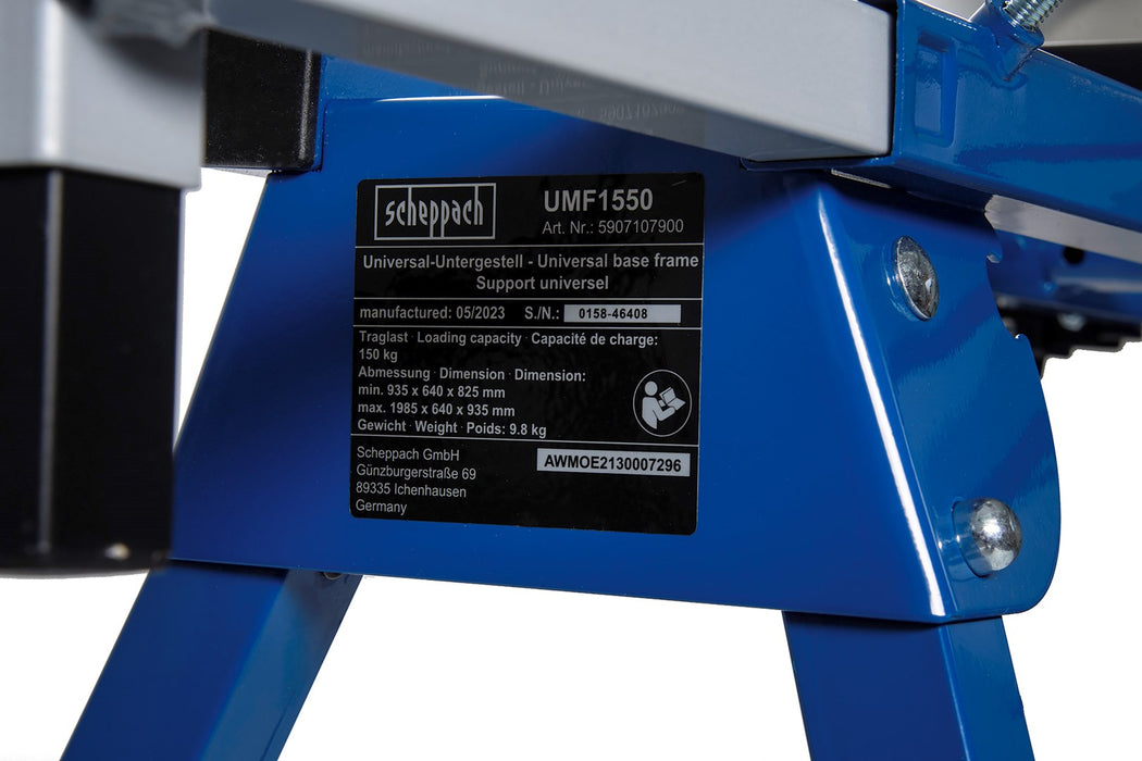 Scheppach UMF1550 mitre saw stand 4 leg(s) Black, Blue