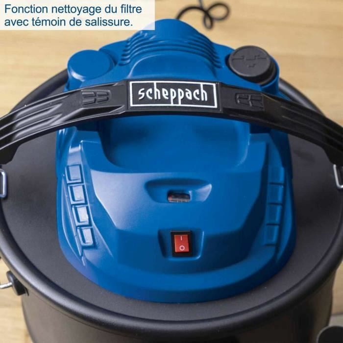 Ash Vacuum Cleaner Scheppach Black 1300 W 20 L
