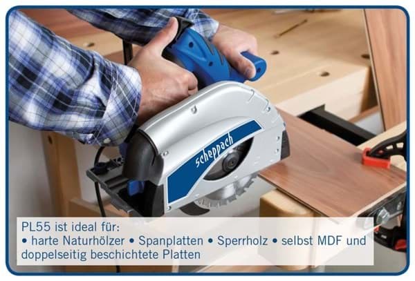 Scheppach PL55 16 cm Black, Blue, Silver 9500 RPM 1200 W