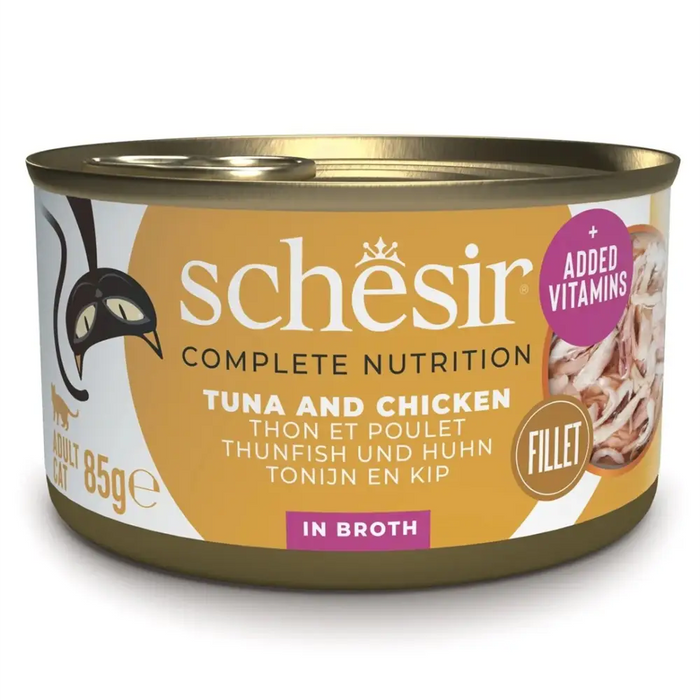 SCHESIR in cooking water Tuna with chicken and rice - wet cat food - 85 g - Wet foodDLK-KAM<<<For the catDLK<<<ActionPL
