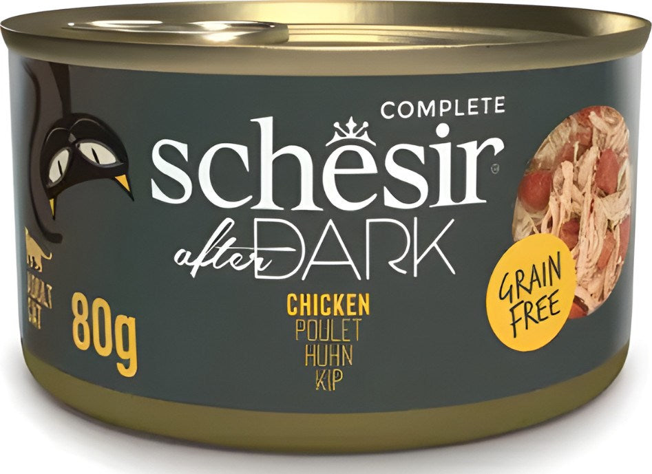 SCHESIR After dark Chicken in broth - wet cat food - 80g