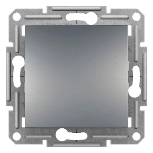 SCHNEIDER ASFORA STEEL BUTTON KEY - Ключове и контакти<<<Електроматериали<<<Praktiker&&&Ключове и