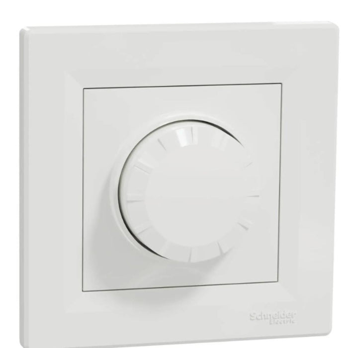 DIMMER LED 230V 370W, WITH FRAME WHITE ASFORA