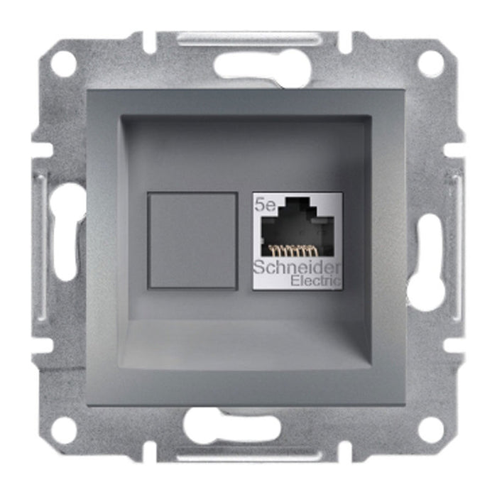COMPUTER SOCKET RJ45 CAT 5E UTP STEEL SCHNEIDER ASFORA