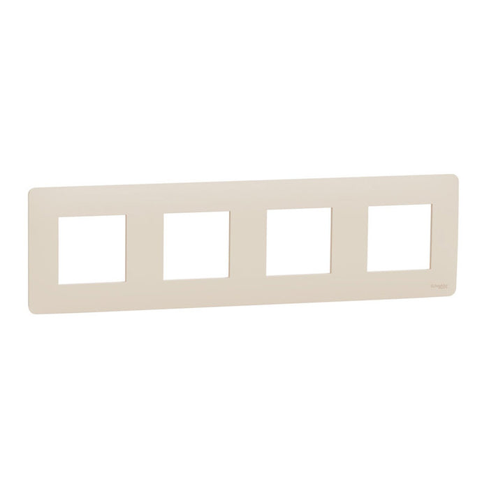 IVORY QUAD FRAME SCHNEIDER UNICA (NU200844)