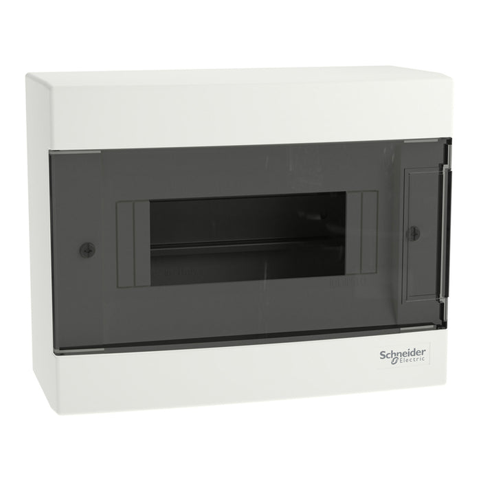 APARTMENT PANEL, SURFACE MOUNTING, 1 ROW, 8 MODULES, SCHNEIDER EASY9 (EZ9EUC108)