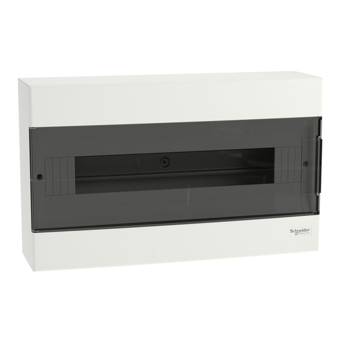 APARTMENT PANEL, SURFACE MOUNTING, 1 ROW, 18 MODULES, SCHNEIDER EASY9 (EZ9EUC118)