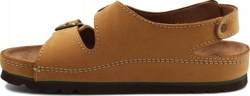 Comfortable Scholl AIR BAG BACK STRAP sandals, brown, size 44