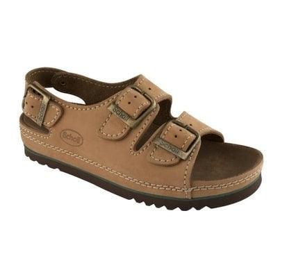 Scholl Air Bag Back Strap Comfortable Sandals Brown 36