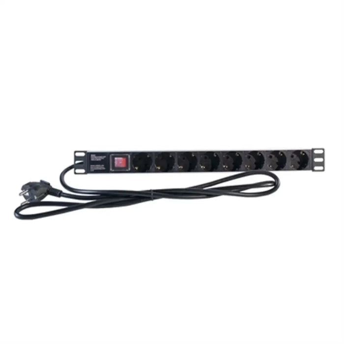 Schuko 19’’ 8 Way Multi-socket Adapter with On / Off Switch 2LAN REG8SCHINT 250V 3500W 2M - Електроника Периферни и