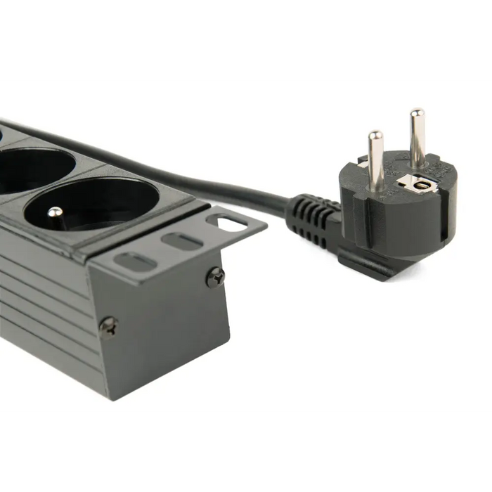 Schuko 19’’ 8 Way Multi-socket Adapter with On / Off Switch GEMBIRD EG-PDU-014-F (3 m) - RACK power
