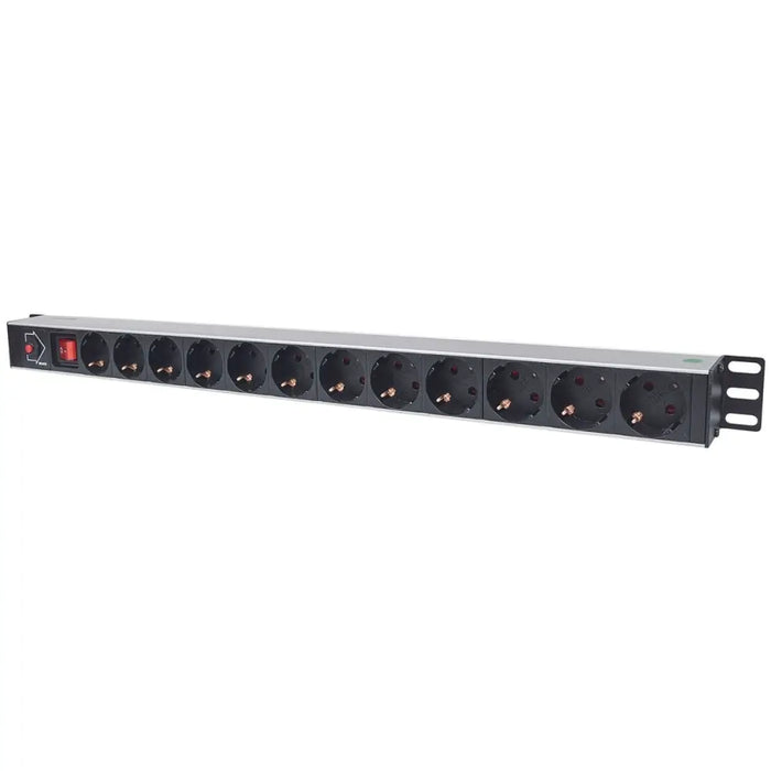 Schuko 27’’ 12 Way Multi-socket Adapter Intellinet 714044 (1,8 m) - Разклонители<<<Електроника Периферни и резервни