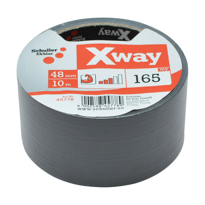 REINFORCED DUCT TAPE 48 MM X 10 M BLACK SCHULLER X-WAY