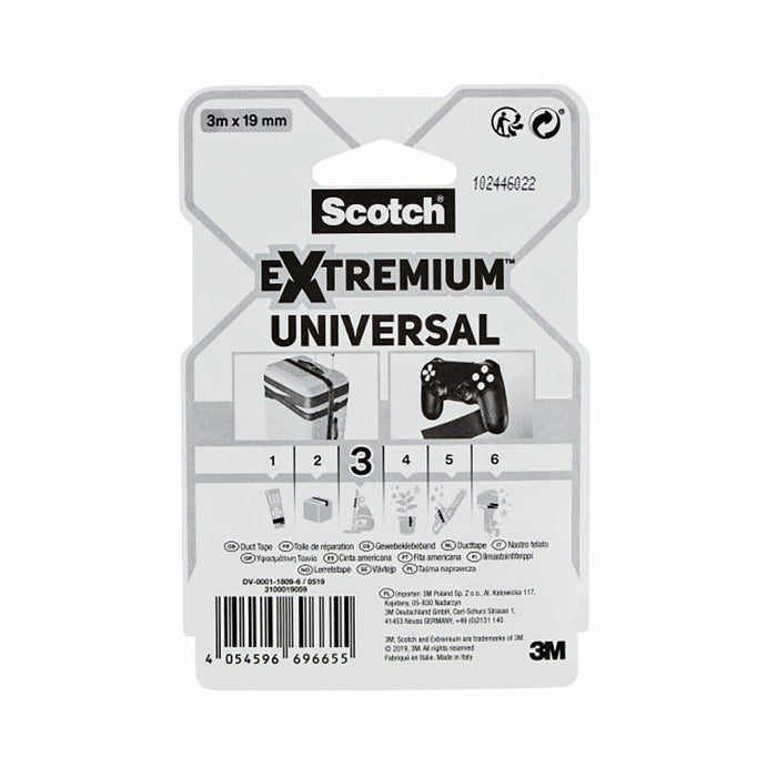 Duct tape Scotch extremium 3 universal Black 3 m x 19 mm