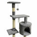 Scratching Post for Cats Paloma Dark Grey Polyester Plush Wood (1 Unit) - Домашни Животни<<<Дом