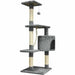 Scratching Post for Cats Paloma Dark Grey Polyester Plush Wood (1 Unit) - Домашни Животни<<<Дом