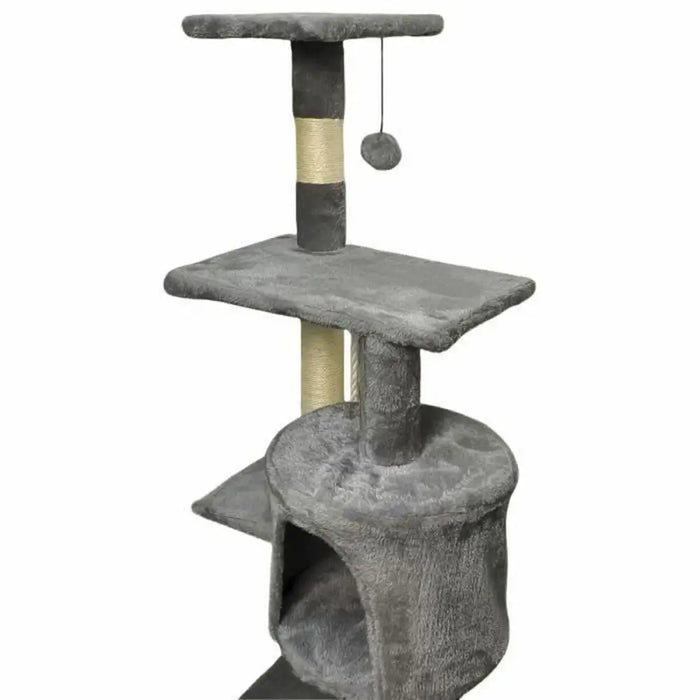 Scratching Post for Cats Paloma Dark Grey Polyester Plush Wood (1 Unit) - Домашни Животни<<<Дом