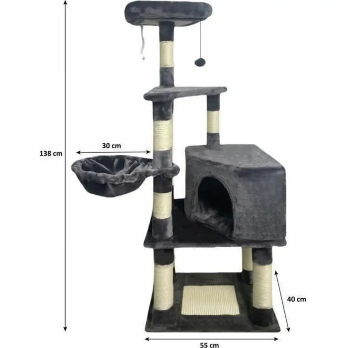Scratching Post for Cats SWIFTY Dark Grey Sisal - Домашни Животни<<<Дом Градина<<<BigBuy&&&Здраве и хигиена<<<Домашни