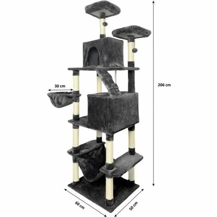 Scratching Post for Cats Taylor Dark Grey Plush - Домашни Животни<<<Дом Градина<<<BigBuy&&&Здраве и хигиена<<<Домашни