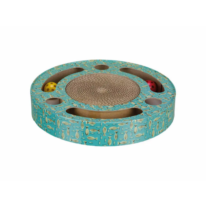 Scratching Post for Cats Trixie Blue Cardboard Plastic Ø 33 cm - Домашни Животни<<<Дом Градина<<<BigBuy&&&Къщички и