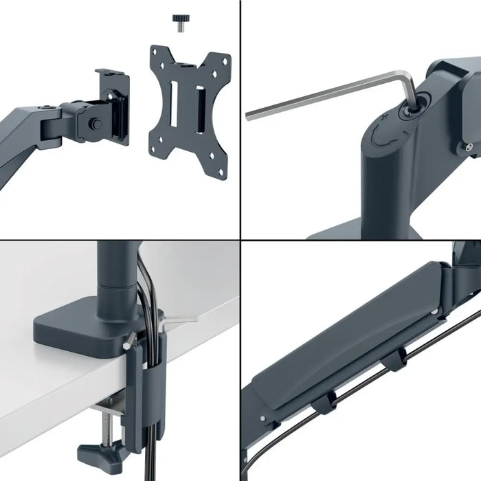 Screen Table Support Leitz Ergo Space Saving 17’’ 32’’ - Монтиране на екрани<<<Електроника Периферни и резервни