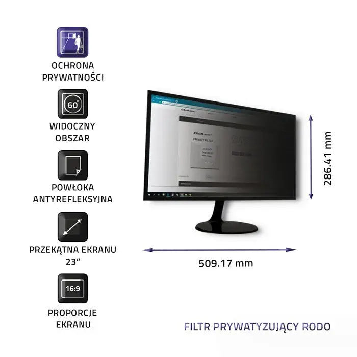 Screen Table Support Qoltec 51057 23’’ - Monitors - Monitor accessoriesMON-MDO<<<MonitorsMON<<<ActionPL&&&Електроника