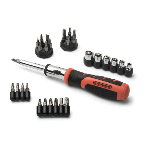 SCREWDRIVER + BITS BLACK&DECKER BDHT0-62130V - Комплекти отвертки<<<Ръчни инструменти<<<Инструменти и