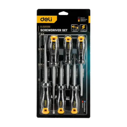 Screwdriver set Deli Tools EDL620006 with magnet 6 pieces - Screwdrivers<<<Tools<<<InnproXML