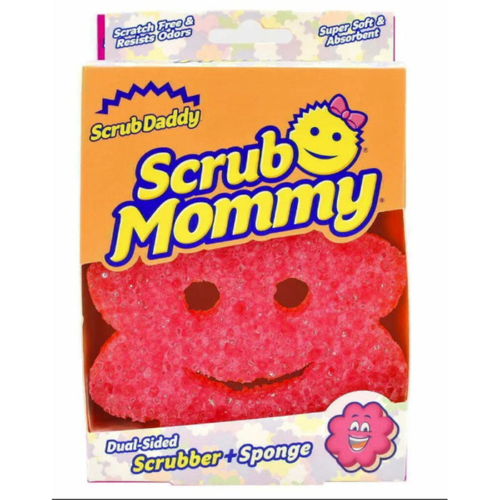 HOUSEHOLD SPONGE SCRUB MOMMY FLOWER PINK SCRUB DADDY
