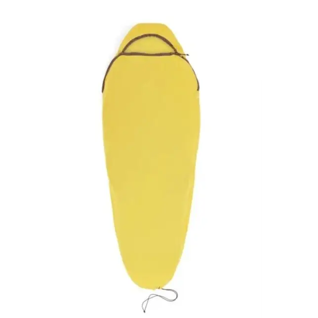 Sea To Summit Reactor Sleeping Bag Liner - Mummy W/ Drawcord- compact- yellow - Sleeping