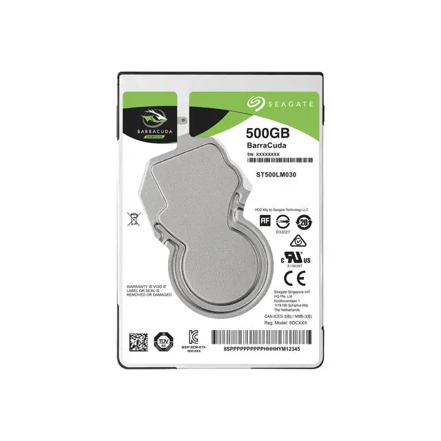 SEAGATE Barracuda 500GB HDD SATA 6Gb/s 5400rpm 2.5inch 7mm height 128Mb cache BLK - Вътрешни HDD<<<HDD и