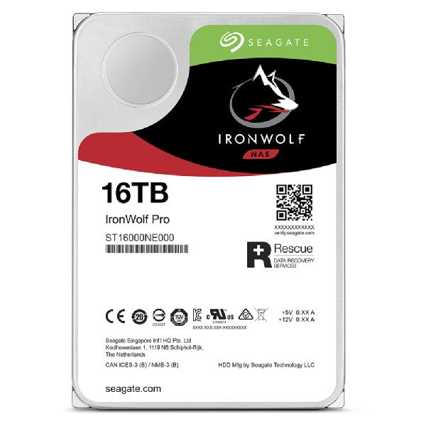 Hard drive SEAGATE IronWolf PRO ST16000NT001, 16TB, 256MB Cache, SATA 6.0Gb/s