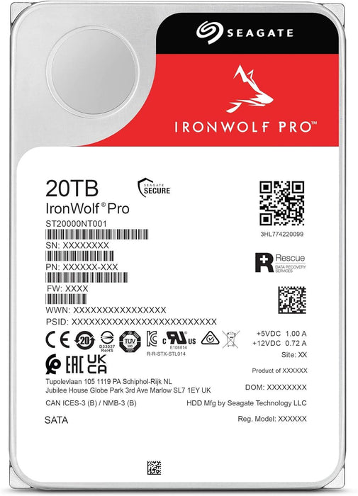 Hard disk SEAGATE IronWolf ST20000NT001, 20TB, 256MB Cache, SATA 6.0Gb/s