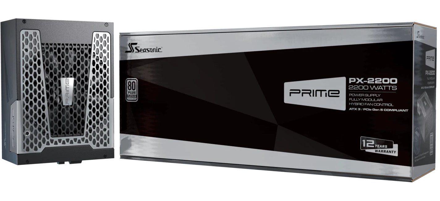 Power supply unit Seasonic PRIME PX 2200W 80+ Platinum, ATX 3.1 - Full Modular